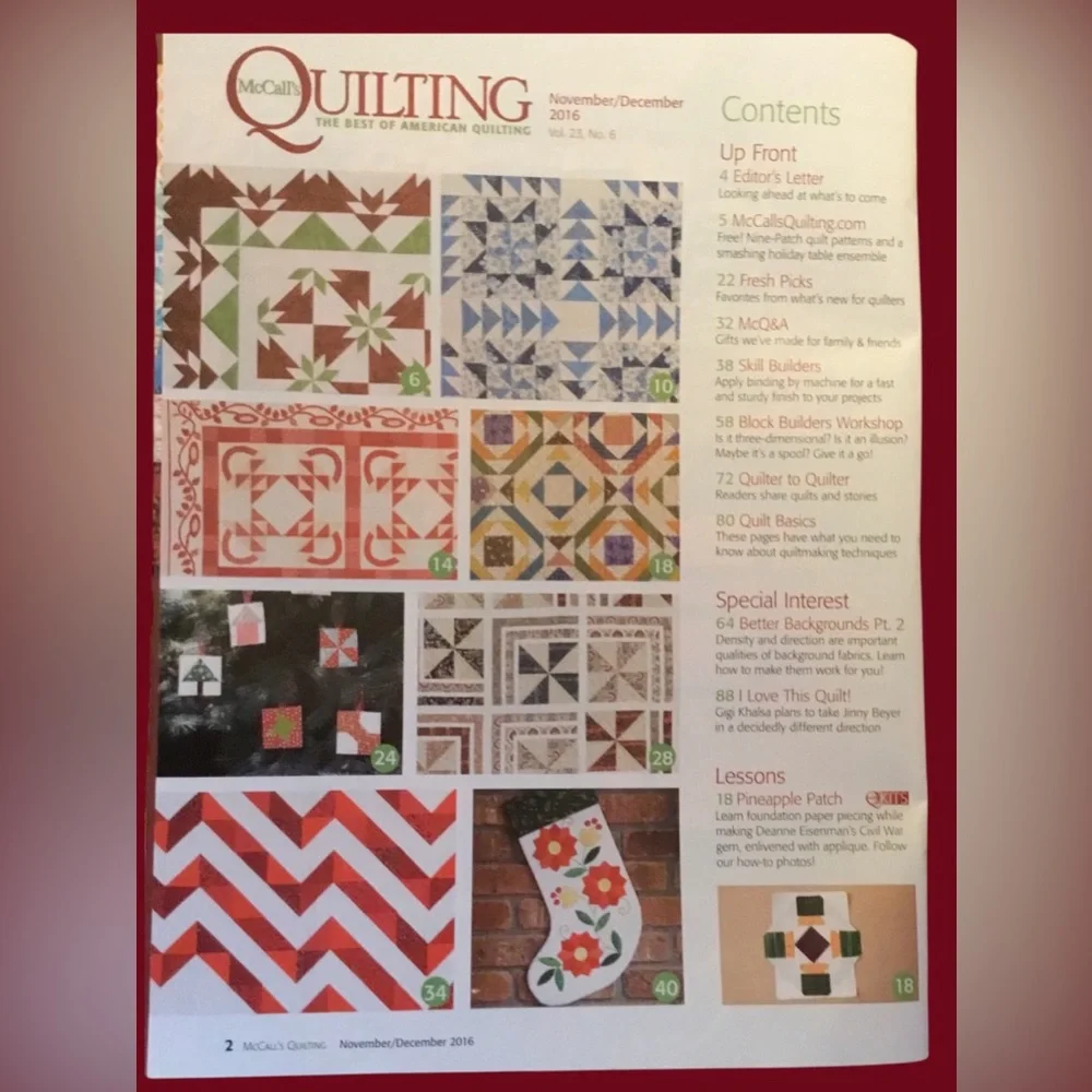 Holiday Quilt Magazine with 14 Festive Projects. Best ever Holiday Patterns. NEW